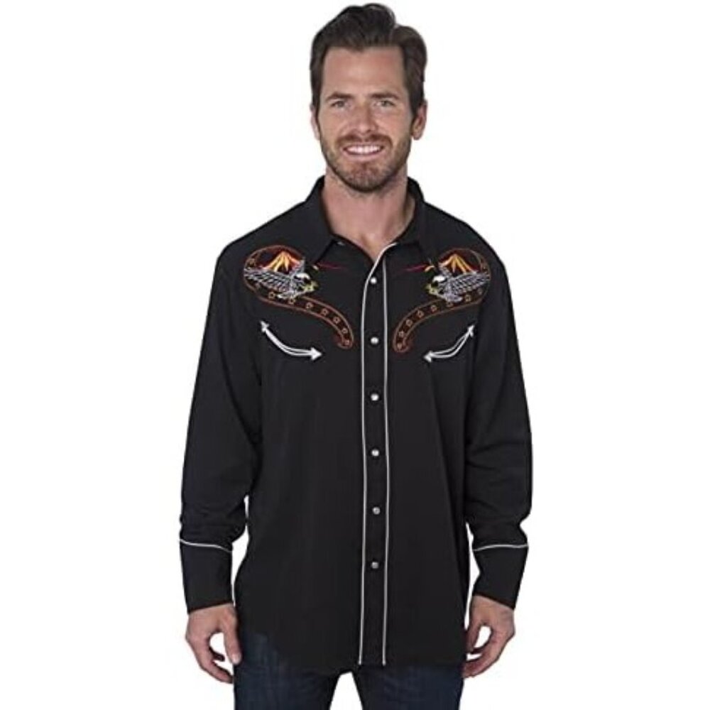 Benny’s Embroidered Pearl Snap Western Up‎ Shirt NWT - Size 3XL